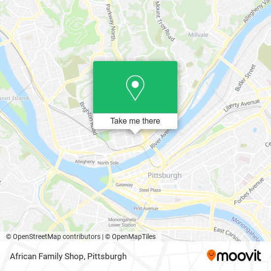African Family Shop map