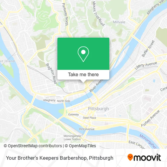 Your Brother's Keepers Barbershop map