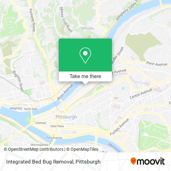 Integrated Bed Bug Removal map
