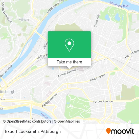 Expert Locksmith map