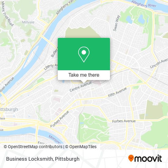 Mapa de Business Locksmith