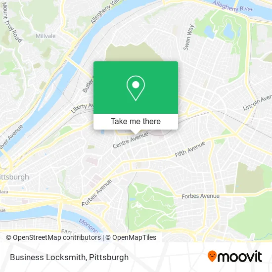 Business Locksmith map