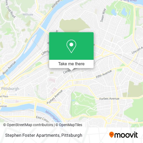 Stephen Foster Apartments map