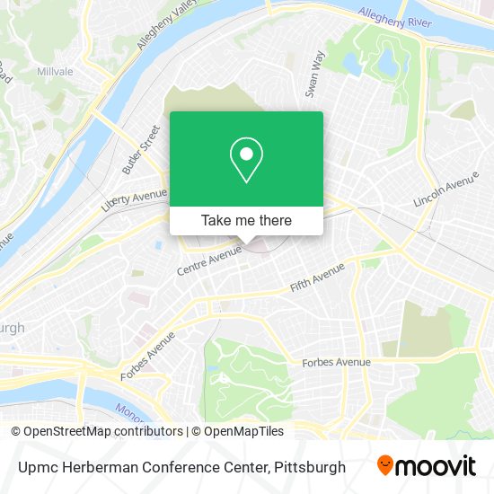 Mapa de Upmc Herberman Conference Center