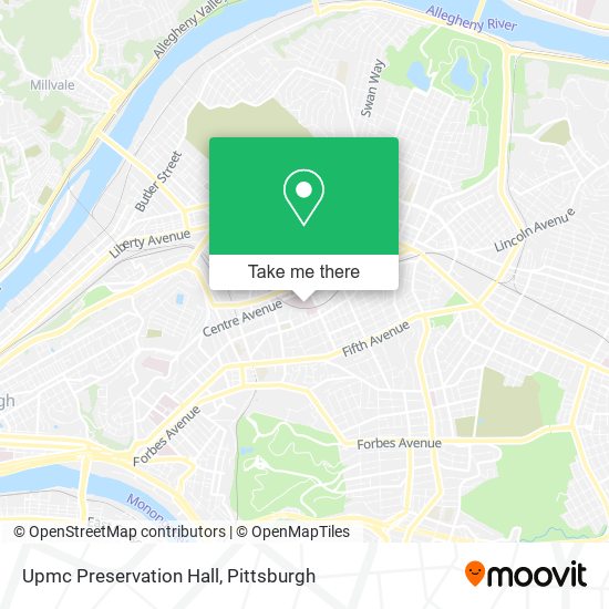 Mapa de Upmc Preservation Hall