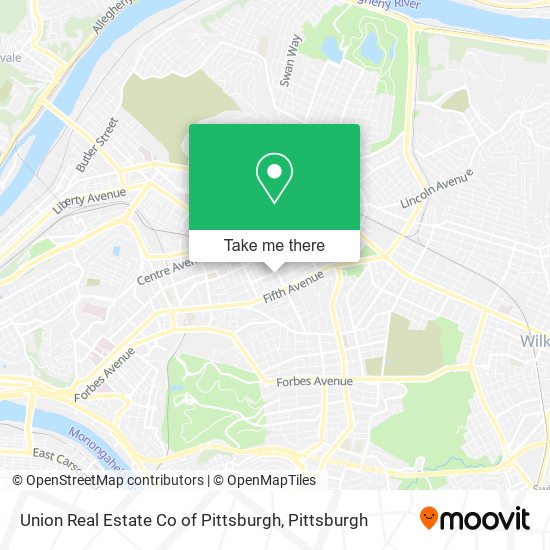 Union Real Estate Co of Pittsburgh map