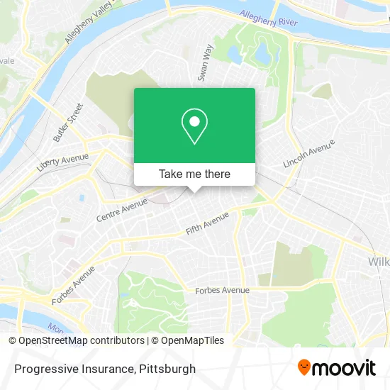 Progressive Insurance map