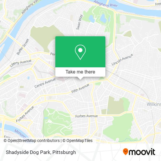 Mapa de Shadyside Dog Park