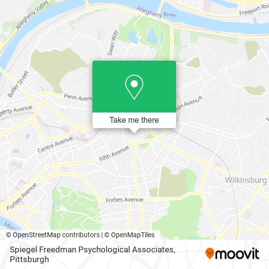 Spiegel Freedman Psychological Associates map