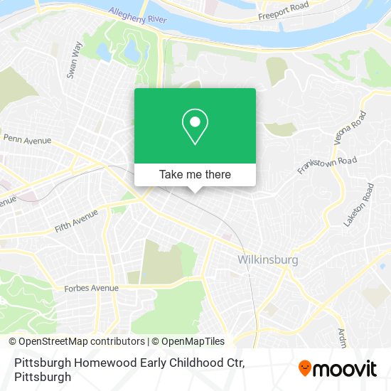 Pittsburgh Homewood Early Childhood Ctr map