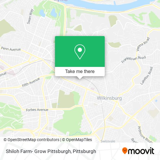 Mapa de Shiloh Farm- Grow Pittsburgh