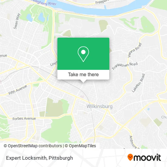 Expert Locksmith map