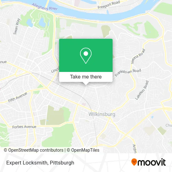Expert Locksmith map