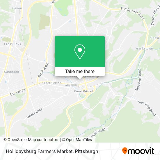 Hollidaysburg Farmers Market map