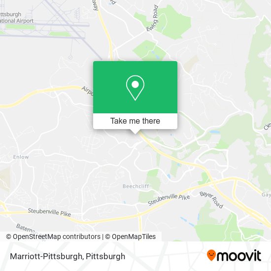 Marriott-Pittsburgh map