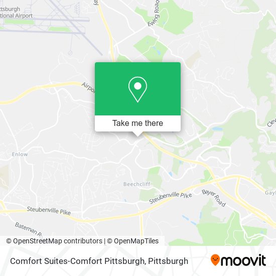 Mapa de Comfort Suites-Comfort Pittsburgh