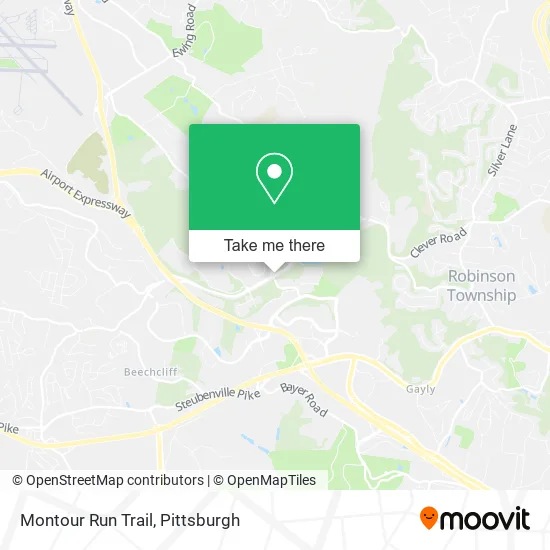 Montour Run Trail map