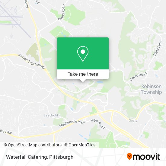 Waterfall Catering map