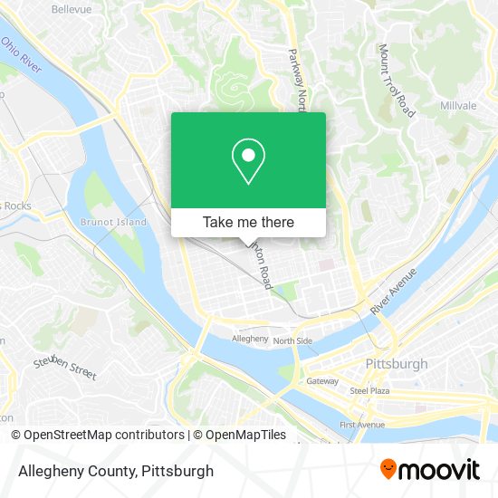 Mapa de Allegheny County