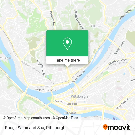 Rouge Salon and Spa map