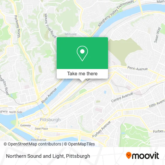 Northern Sound and Light map