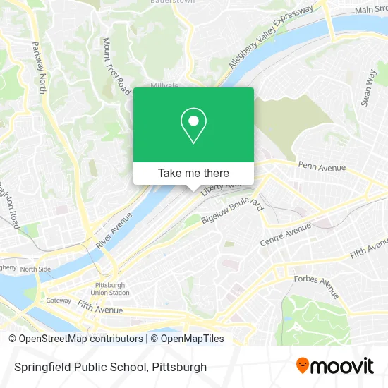 Springfield Public School map