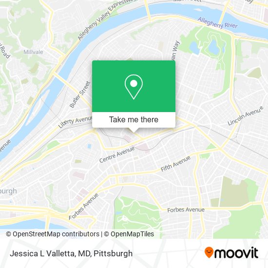 Mapa de Jessica L Valletta, MD