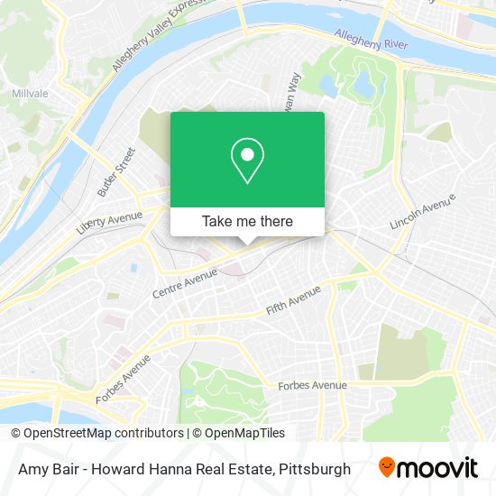 Mapa de Amy Bair - Howard Hanna Real Estate