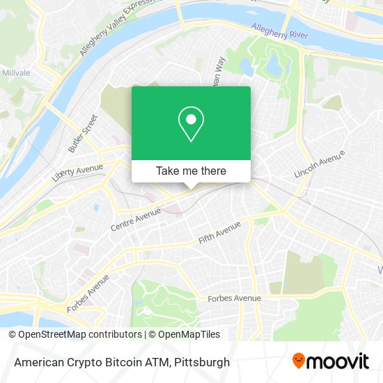 Mapa de American Crypto Bitcoin ATM