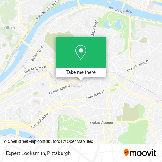 Expert Locksmith map