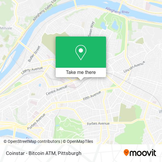 Mapa de Coinstar - Bitcoin ATM