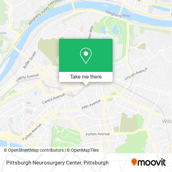 Pittsburgh Neurosurgery Center map