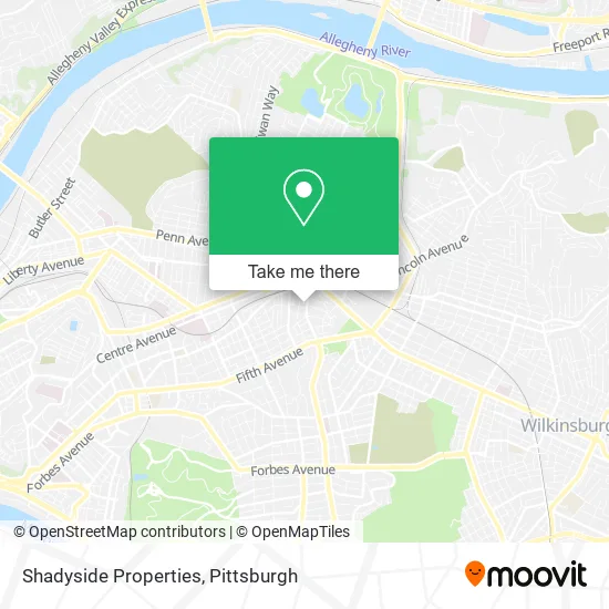 Shadyside Properties map