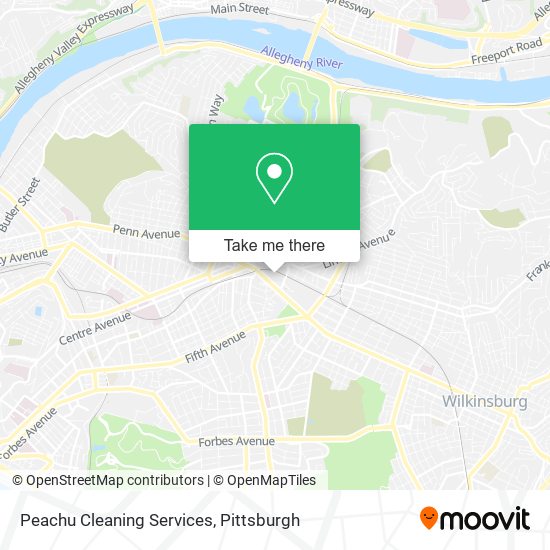 Mapa de Peachu Cleaning Services