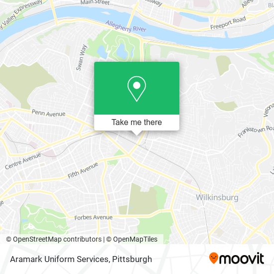 Mapa de Aramark Uniform Services