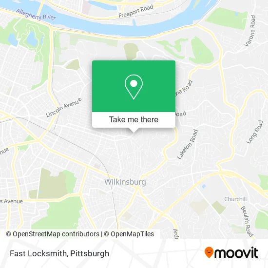Fast Locksmith map