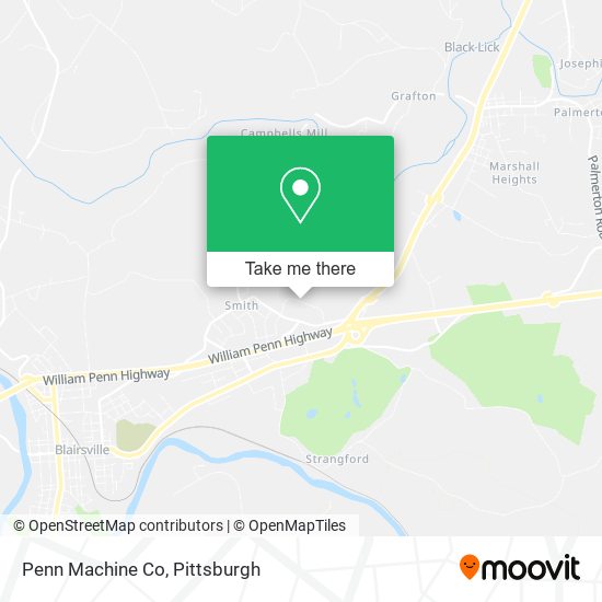 Mapa de Penn Machine Co