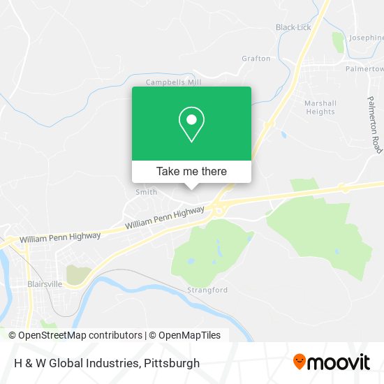 H & W Global Industries map