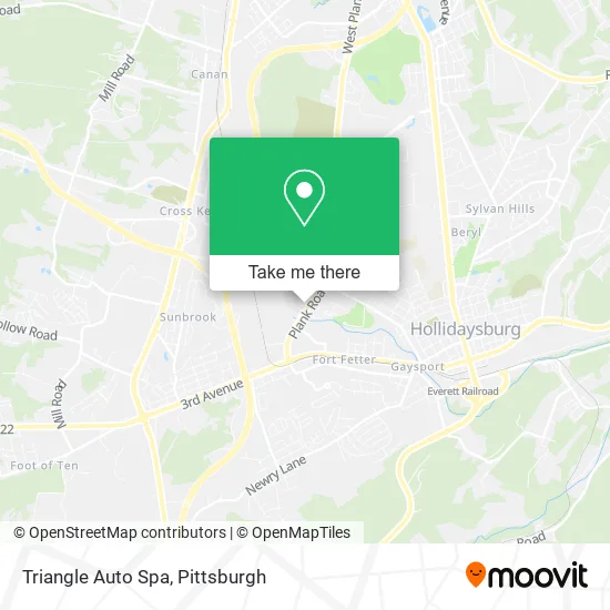 Triangle Auto Spa map