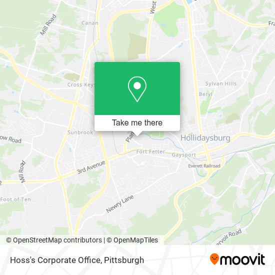 Hoss's Corporate Office map