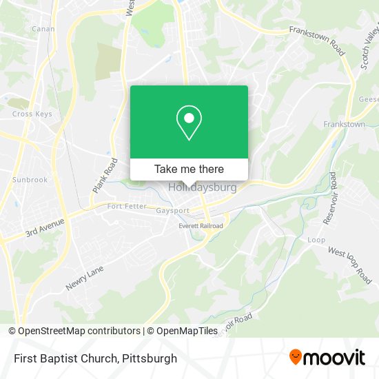 Mapa de First Baptist Church