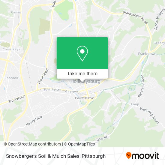 Snowberger's Soil & Mulch Sales map
