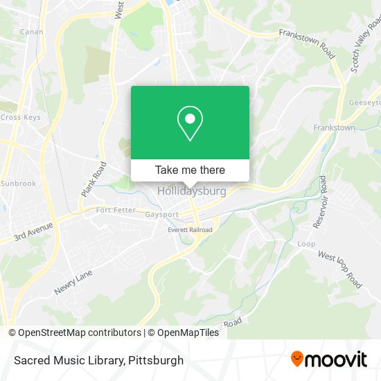Sacred Music Library map
