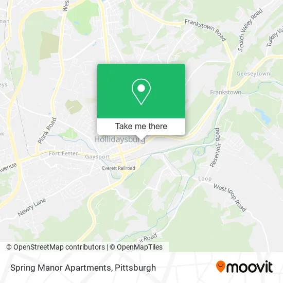 Spring Manor Apartments map
