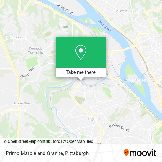 Primo Marble and Granite map