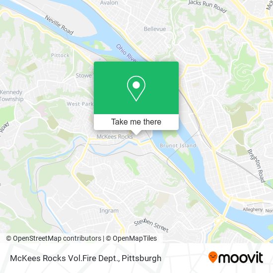 McKees Rocks Vol.Fire Dept. map