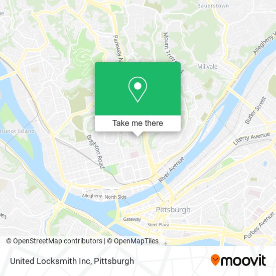 United Locksmith Inc map