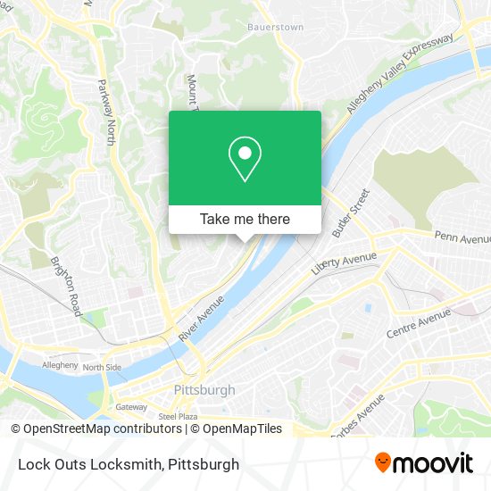 Lock Outs Locksmith map
