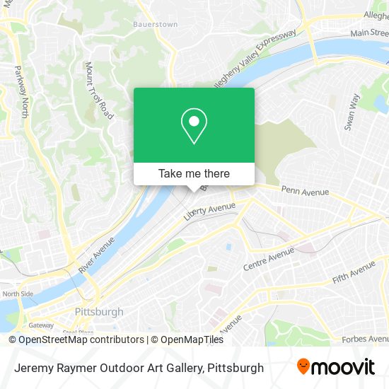 Mapa de Jeremy Raymer Outdoor Art Gallery