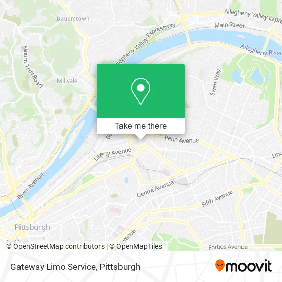 Gateway Limo Service map